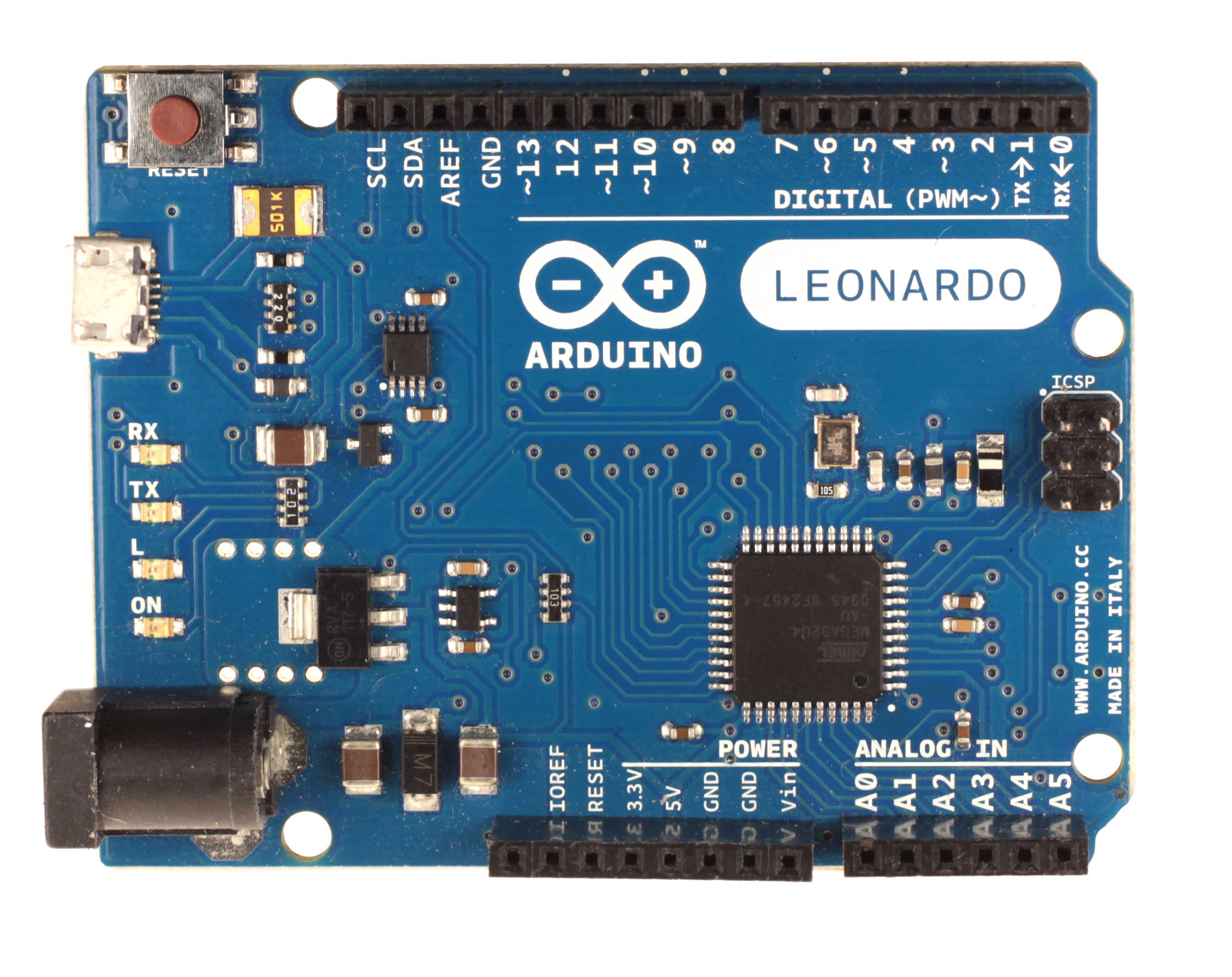 Arduino Leonardo with Headers