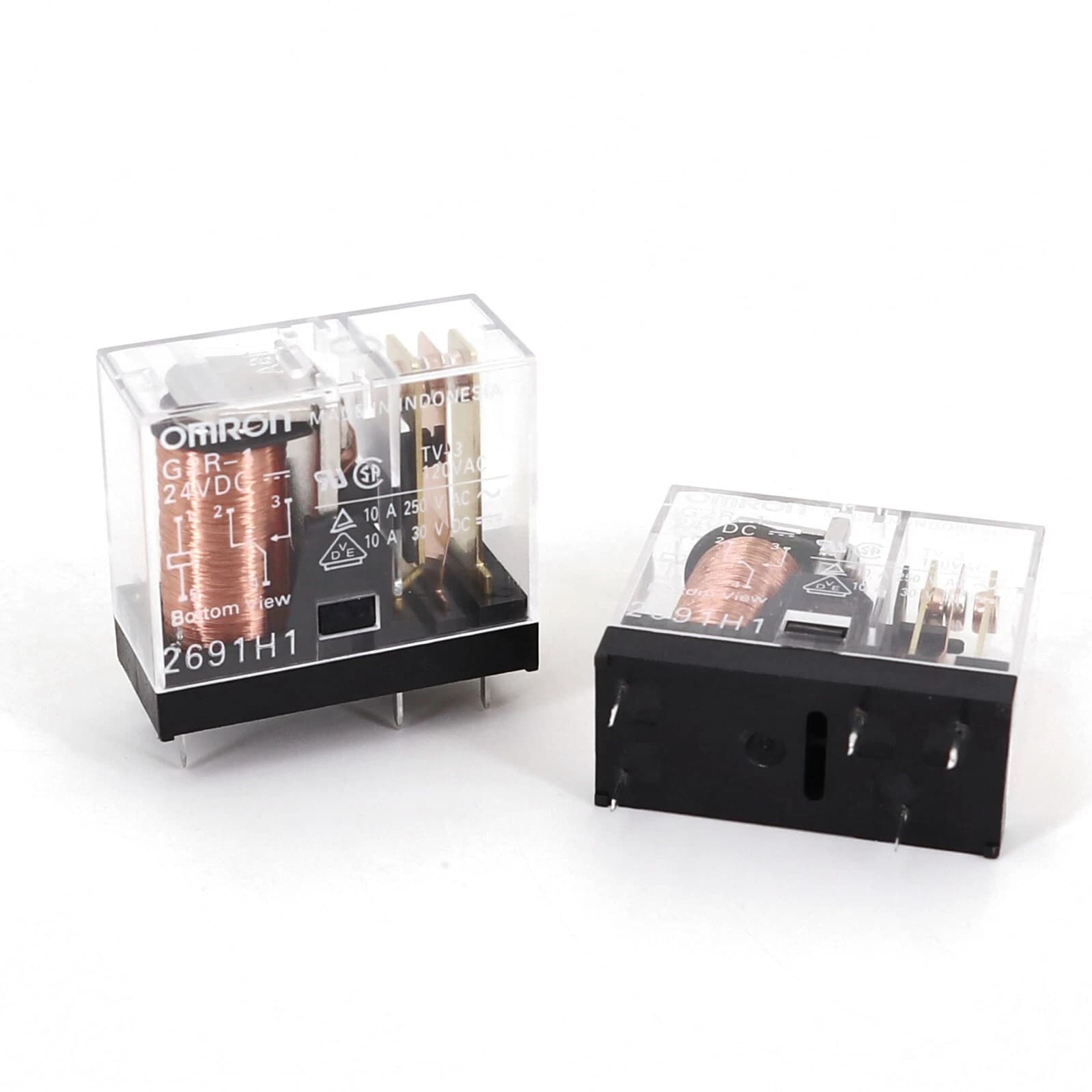 Relay 12V Coil 5pin SPDT (Rectangular)